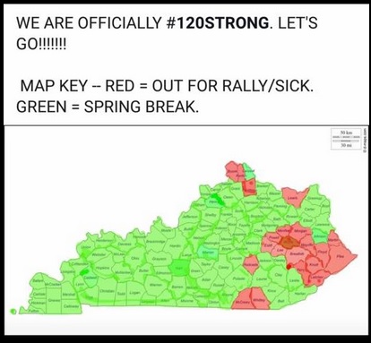Kentucky school districts shut today